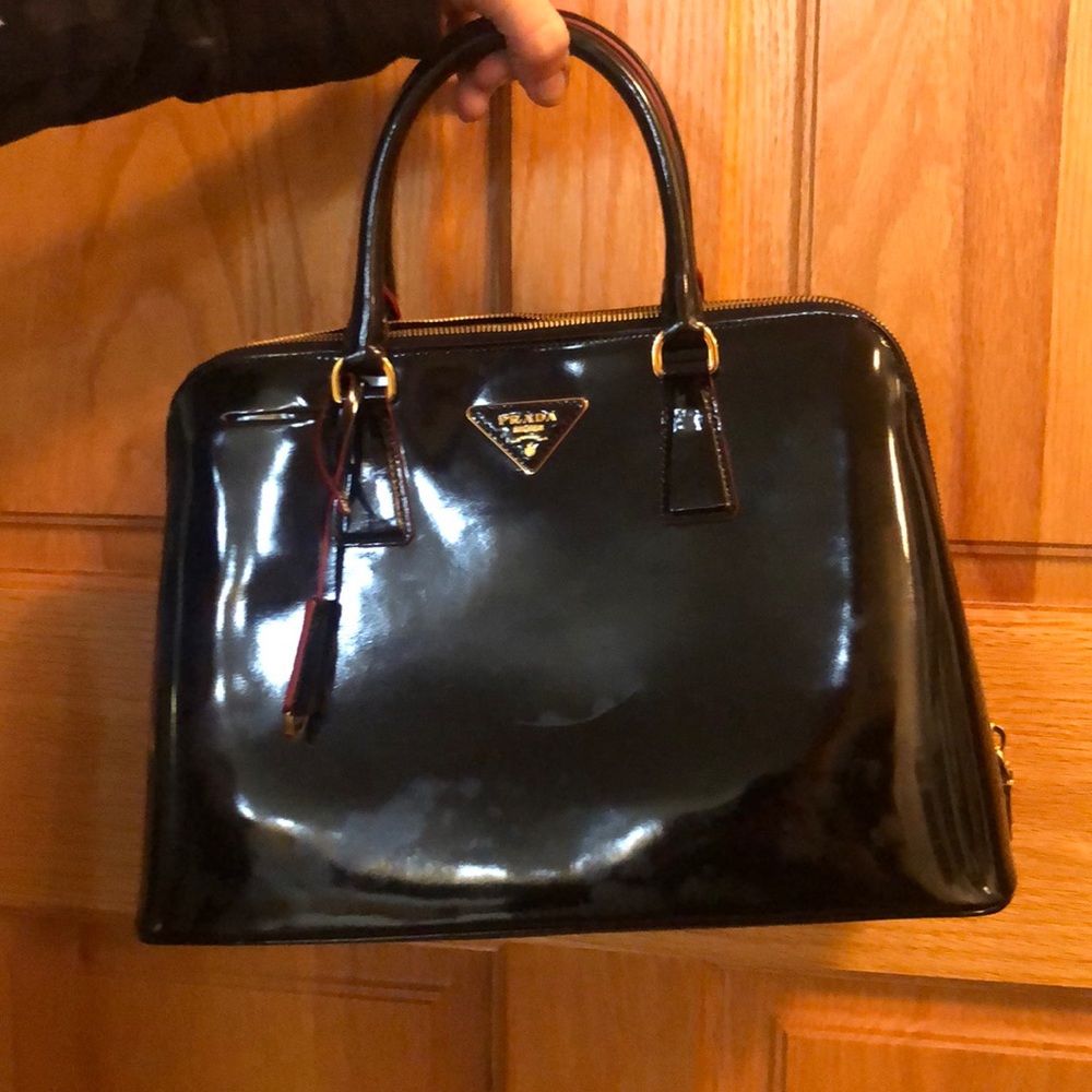 Prada Spazzolato Black purse